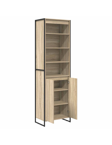 Armadi alti 2 pcs Sonoma 60 x 36 x 200 cm Legno multistrato