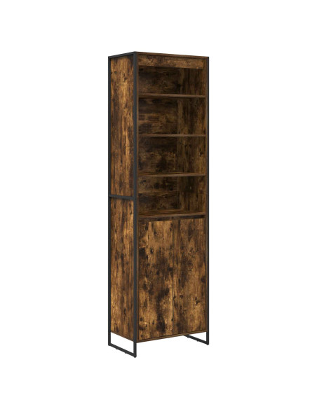 Armadi alti 2 pcs Quercia Fumosa 60 x 36 x 200 cm