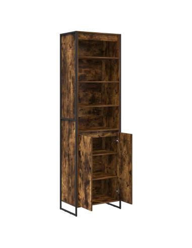 Armadi alti 2 pcs Quercia Fumosa 60 x 36 x 200 cm