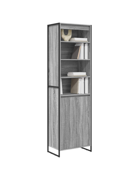 Armadi alti 2 pcs Grigio Sonoma 60 x 36 x 200 cm