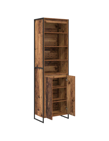 Armadi alti 2 pcs Legno vecchio 60 x 36 x 200 cm