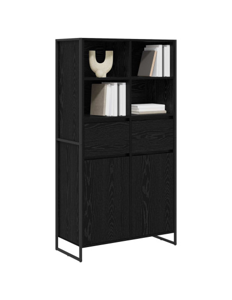 Credenza 2 pcs Rovere Nero 81 x 36 x 150.5 cm Legno multistrato