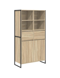 Credenza 2 pcs Sonoma 81 x 36 x 150.5 cm Legno multistrato 2