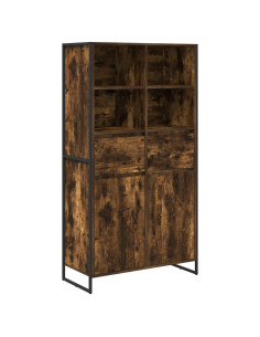 Credenza con cassetto 2 pcs Quercia Fumosa 81 x 36 x 150.5 cm 2