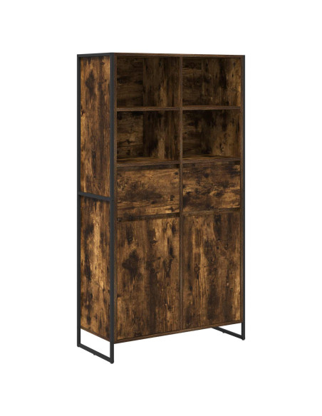 Credenza con cassetto 2 pcs Quercia Fumosa 81 x 36 x 150.5 cm