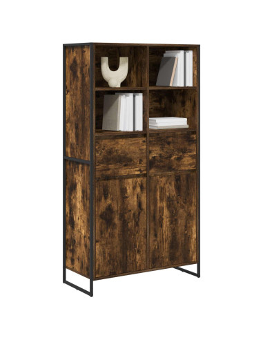 Credenza con cassetto 2 pcs Quercia Fumosa 81 x 36 x 150.5 cm