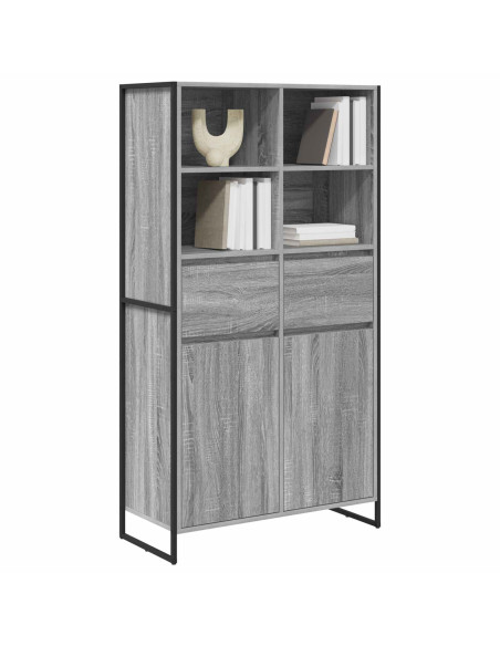 Credenza con cassetto 2 pcs Grigio Sonoma 81 x 36 x 150.5 cm