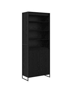 Armadi alti 2 pcs Rovere Nero 79 x 36 x 200 cm 2