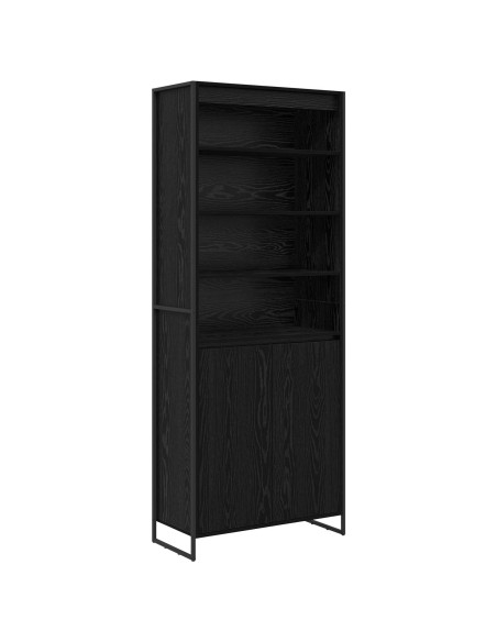 Armadi alti 2 pcs Rovere Nero 79 x 36 x 200 cm