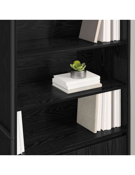 Armadi alti 2 pcs Rovere Nero 79 x 36 x 200 cm