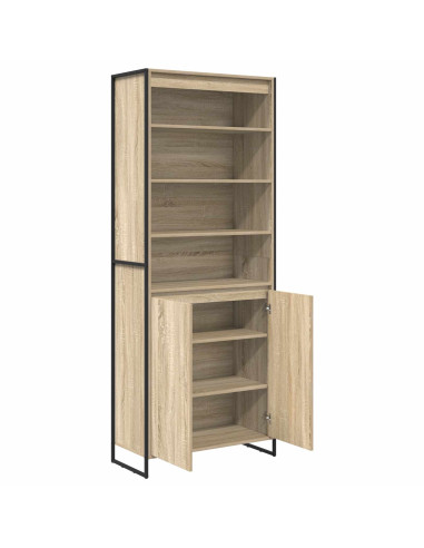 Armadi alti 2 pcs Sonoma 79 x 36 x 200 cm Legno multistrato