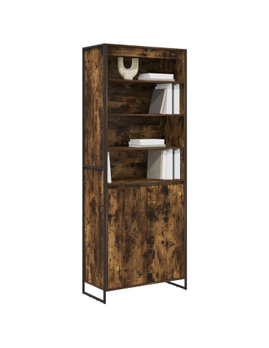Armadi alti 2 pcs Quercia Fumosa 79 x 36 x 200 cm