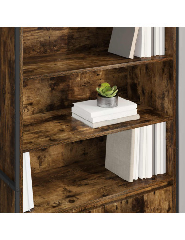 Armadi alti 2 pcs Quercia Fumosa 79 x 36 x 200 cm