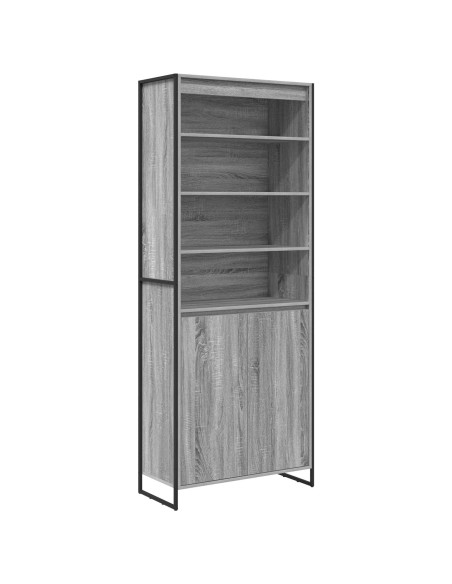 Armadi alti 2 pcs Grigio Sonoma 79 x 36 x 200 cm
