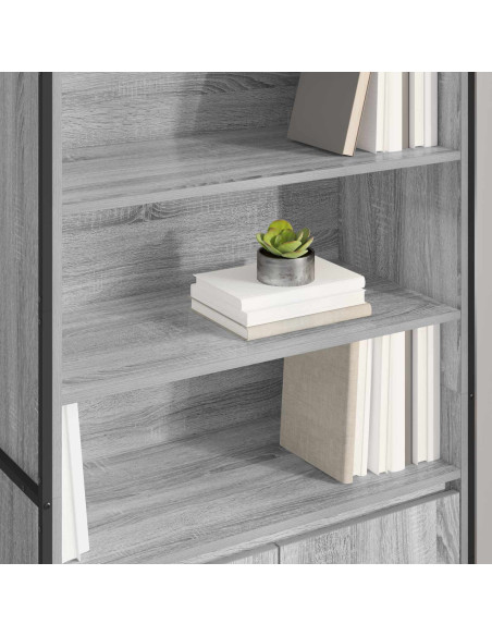 Armadi alti 2 pcs Grigio Sonoma 79 x 36 x 200 cm