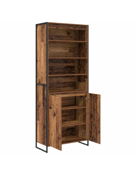 Armadi alti 2 pcs Legno vecchio 79 x 36 x 200 cm