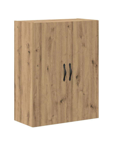 Credenza 2 pcs Rovere artigianale Legno ingegnerizzato e vetro