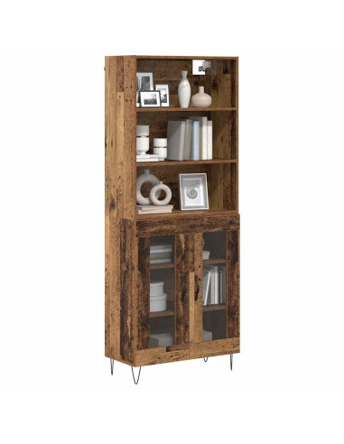 Credenza 2 pcs Legno vecchio Legno multistrato