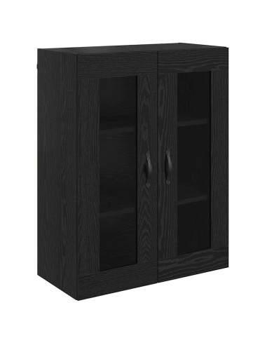 Credenza Rovere Nero 69,5 x 34 x 180 cm Legno multistrato