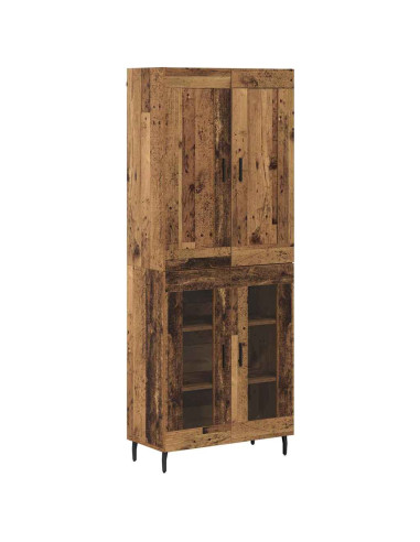 Credenza 2 pcs Legno vecchio Legno multistrato