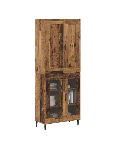 Credenza 2 pcs Legno vecchio Legno multistrato