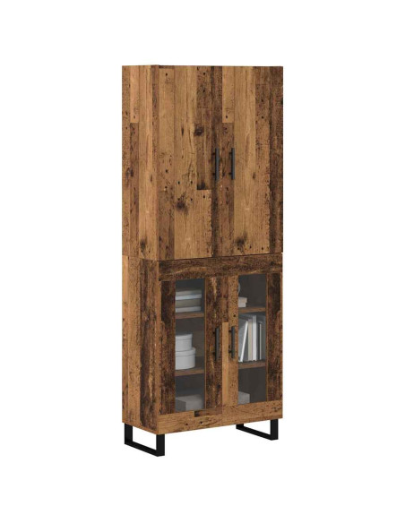Credenza 2 pcs Legno vecchio 69,5 x 34 x 180 cm