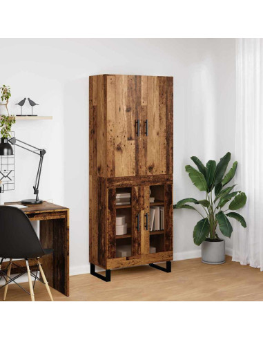 Credenza 2 pcs Legno vecchio 69,5 x 34 x 180 cm