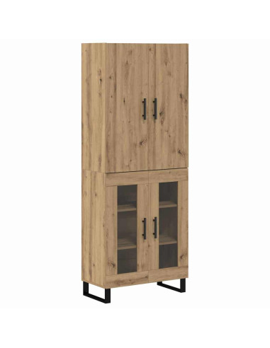 Credenza 2 pcs Rovere artigianale 69,5 x 34 x 180 cm