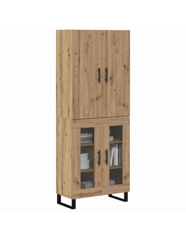 Credenza 2 pcs Rovere artigianale 69,5 x 34 x 180 cm