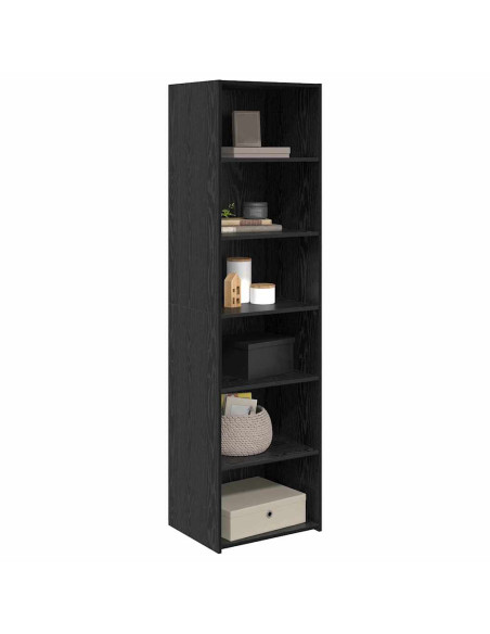 Armadietto Rovere Nero 50 x 41 x 185 cm Legno multistrato