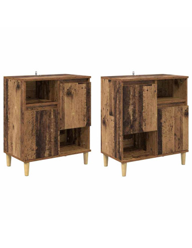 Sideboards 2 pcs Legno vecchio 60 x 35 x 70 cm