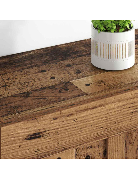 Mobile a muro 2 pcs Legno vecchio 69,5 x 34 x 90 cm