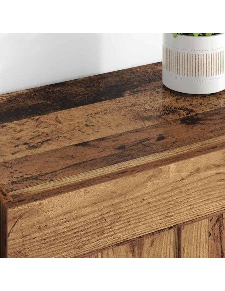 Mobile a muro 2 pcs Legno vecchio 69,5 x 34 x 90 cm