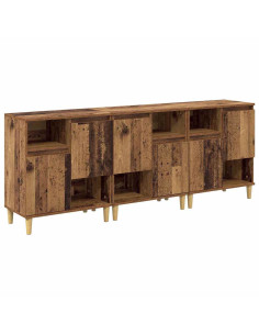Sideboards 3 pcs Legno vecchio 60 x 35 x 70 cm 2