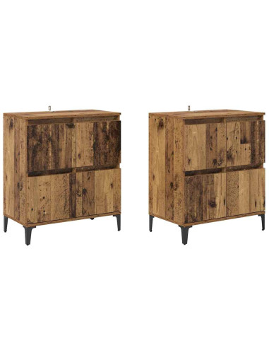 Sideboards 2 pcs Legno vecchio 60 x 35 x 70 cm