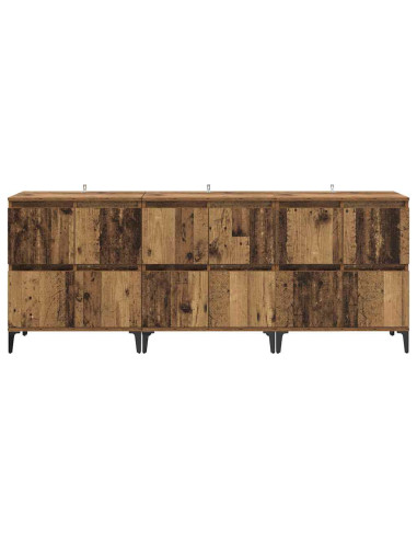 Sideboards 3 pcs Legno vecchio 60 x 35 x 70 cm
