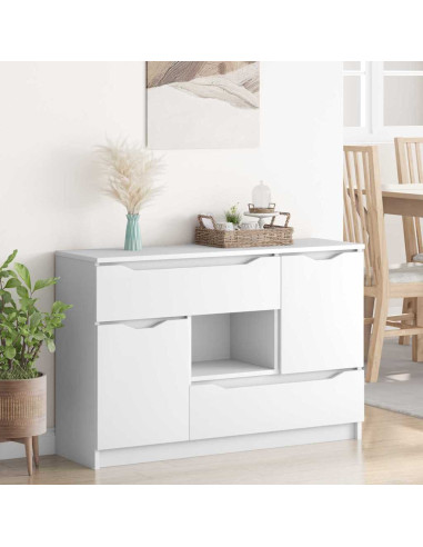 Credenza con cassetto Bianco 100 x 30 x 65,6 Legno multistrato