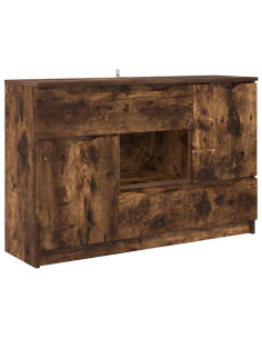 Credenza Rovere fumé 100 x 30 x 65,6 Legno multistrato 2