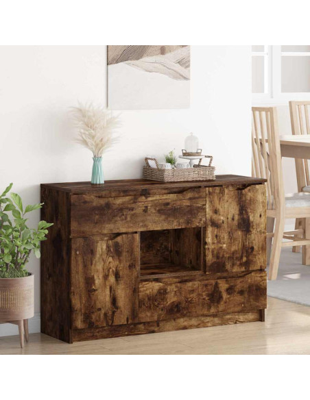 Credenza Rovere fumé 100 x 30 x 65,6 Legno multistrato
