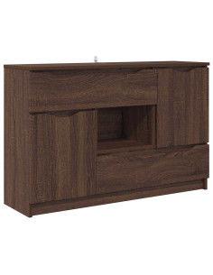 Credenza Rovere Marrone 100 x 30 x 65,6 Legno multistrato 2
