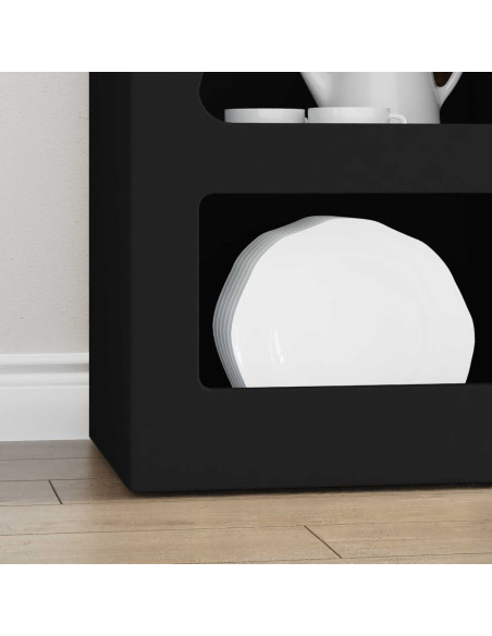 Credenza Nero 40 x 35 x 100,5 cm Legno multistrato