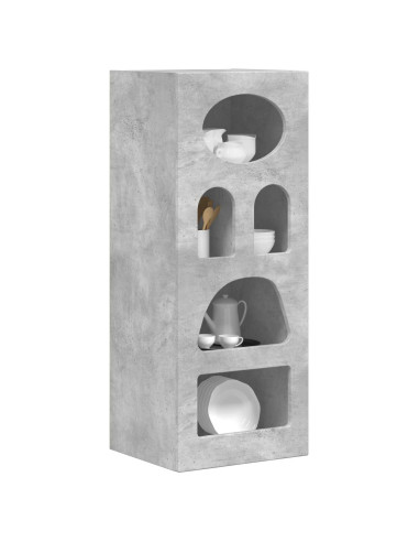 Credenza Grigio cemento 40 x 35 x 100,5 cm Legno multistrato