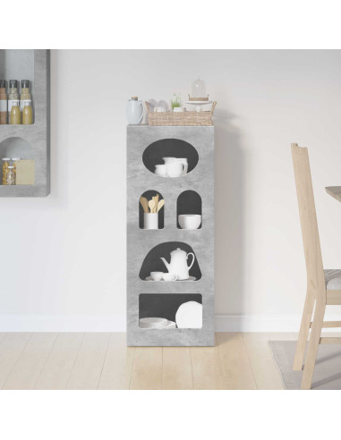 Credenza Grigio cemento 40 x 35 x 100,5 cm Legno multistrato