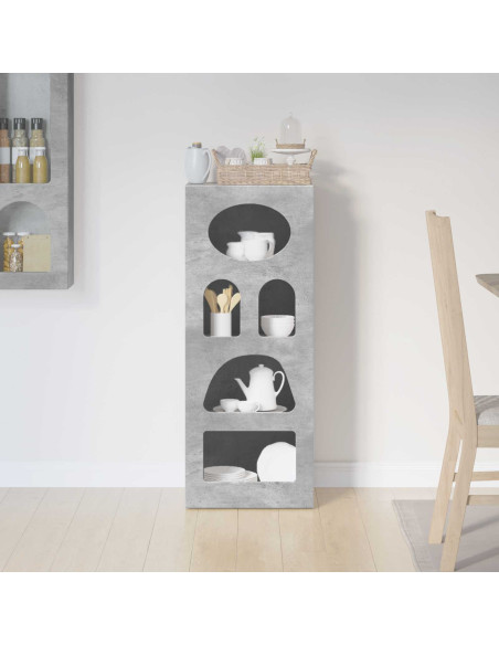 Credenza Grigio cemento 40 x 35 x 100,5 cm Legno multistrato