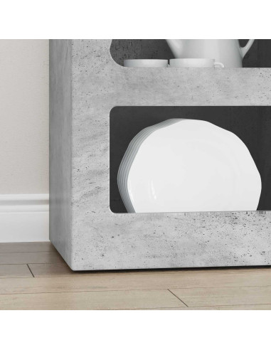Credenza Grigio cemento 40 x 35 x 100,5 cm Legno multistrato