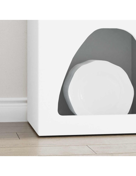 Credenza Bianco 40 x 35 x 100.5 cm Legno multistrato