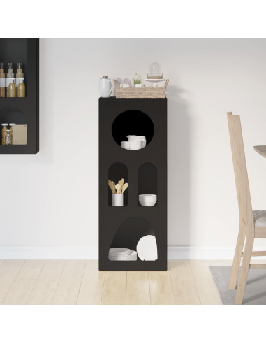 Credenza Nero 40 x 35 x 100.5 cm Legno multistrato