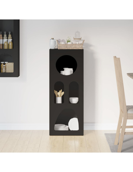 Credenza Nero 40 x 35 x 100.5 cm Legno multistrato