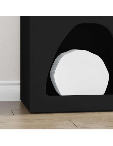 Credenza Nero 40 x 35 x 100.5 cm Legno multistrato