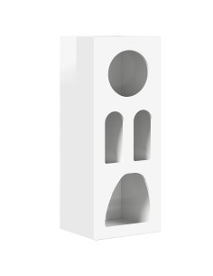 Credenza Bianco Lucido 40 x 35 x 100.5 cm Legno multistrato 2